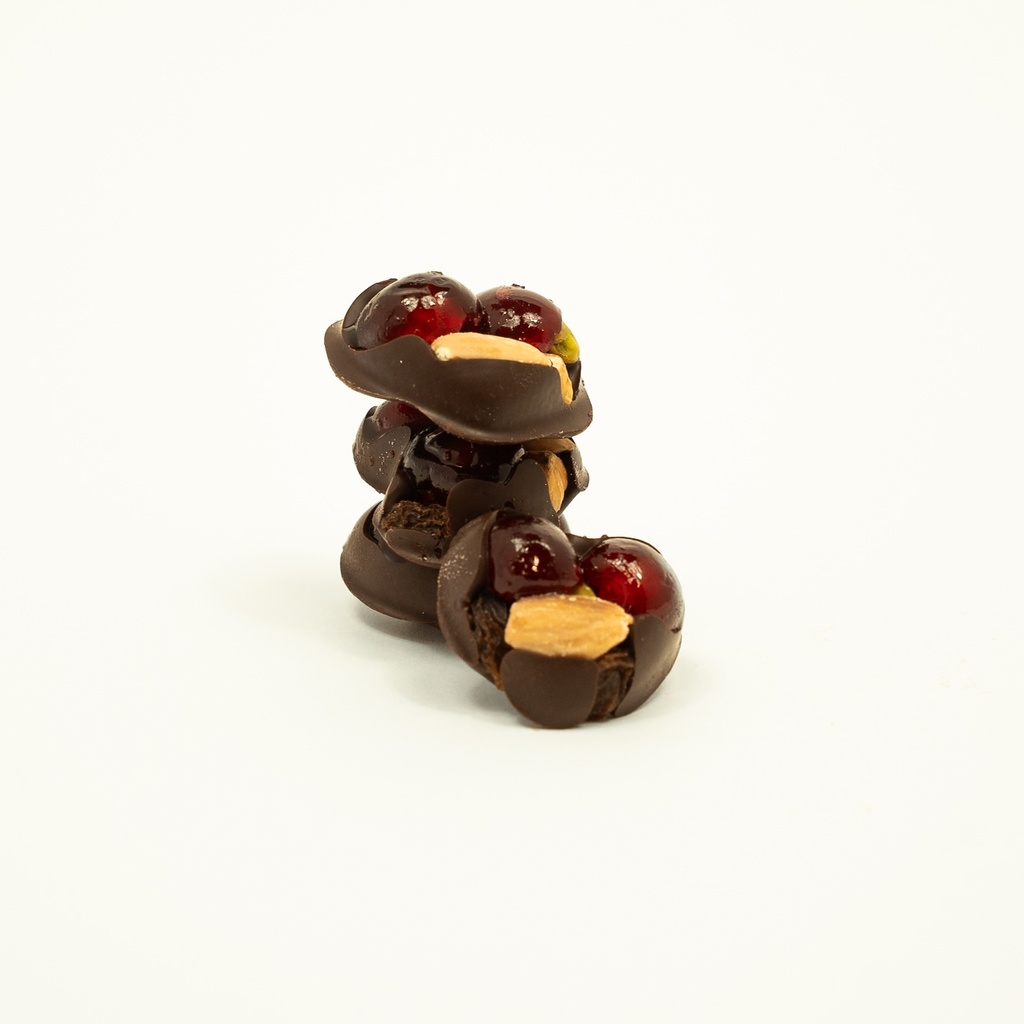 Mendiant Coeur Chocolat Noir